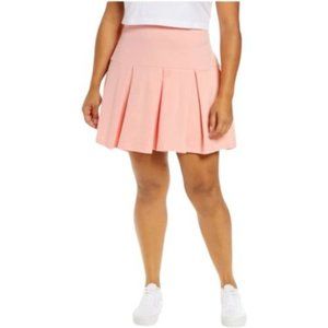 Nordstrom BP Tennis Knit Pleated Preppy Skirt Pink Pudding Size-1X NWT